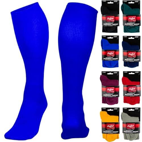 Rawlings Calcetines de béisbol de alto rendimiento, 1 par, varios tamaños y colores