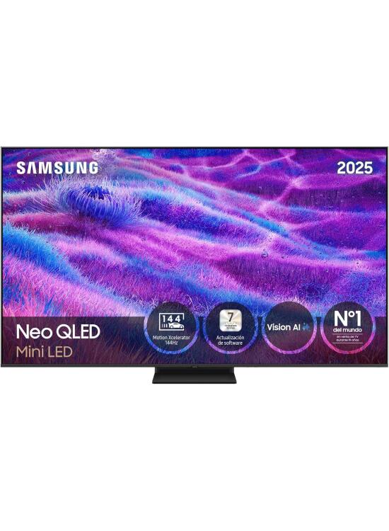 Samsung TV 55 Pulgadas Neo QLED QN80F 4K Mini LED Smart TV con Vision AI, Quantum Matrix Technology Core, Motion Xcelerator 144Hz y Gaming Hub