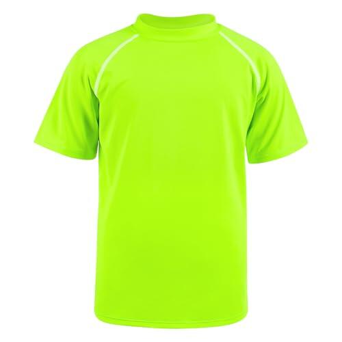 BSBUY Bañador Niño, Camiseta de Baño de Manga Corta para Niños de Secado Rápido, Ropa Natación Niños para Playa Natación Surf Practicar Snorkel Nadar Jugar Agua, Unisex-140 Yards
