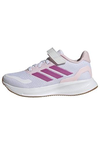 adidas Unisex niños RUNFALCON 5 Shoes Kids, FTWR White/Clear pink/GUM10, 31 EU