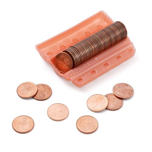 Blister Monedas. Pack 160 y Pack de 100 Unidades por Moneda, Contador de Monedas, Clasificador de Monedas, Organizador de Monedas, Funda de Monedas, Céntimos y Euros. (5 CENT, PACK 100)