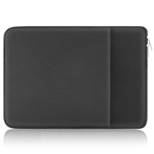 Funda Protectora para Portátil de 15-16 Pulgadas Compatible con MacBook Air/Pro, Chromebook y Otros portátiles con Bolsillo para Accesorios con Cremallera para Portátil de 15” a 16”