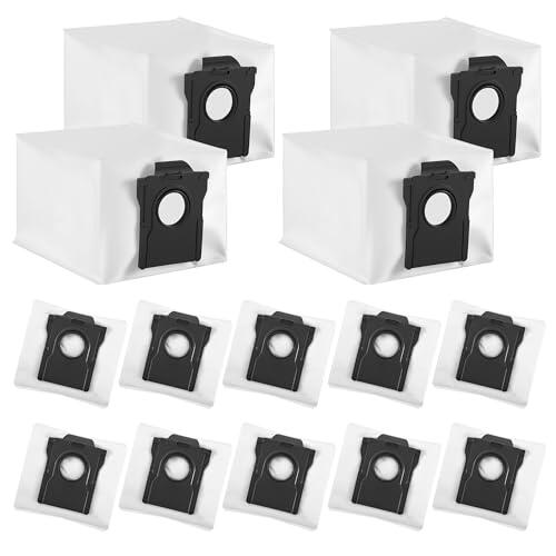 14 Bolsas Compatibles con Dreame L40 X40 X50 Ultra Complete/L10s Pro Ultra Heat/D10 Plus Gen 2/L10s Ultra Gen 2/L10s Plus/Mova E30 Ultra Accesorios de Aspiradora De Repuesto,Gran capacidad (14-PCS)