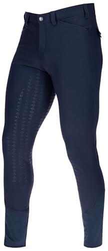 Covalliero Pantalones de Montar Techno II, Azul Oscuro, Talla 46, culera Completa, Poliamida, para Hombre, elástico en 4 direcciones