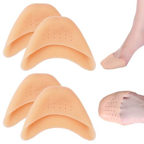 2 Pares Protectores Dedos Pies, Caps Ballet Pointe suave, Protector de Dedo de Ballet, Protectores Dedos Pies Silicona, Protector Dedos Pies Espuma De Ballet, Protectores De Dedos Para Tacones Alto