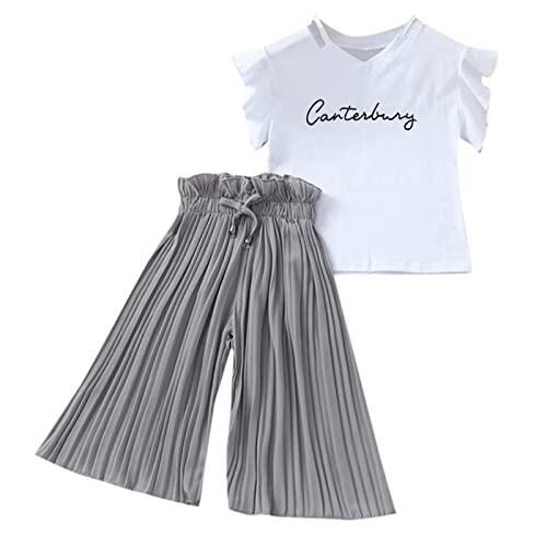 Generisch Traje para niños y niñas Conjuntos de ropa de ocio Sudadera con pantalones acampanados Conjunto de ropa para niños Otoño Invierno Traje de moda Camiseta de manga larga Conjunto de ropa para