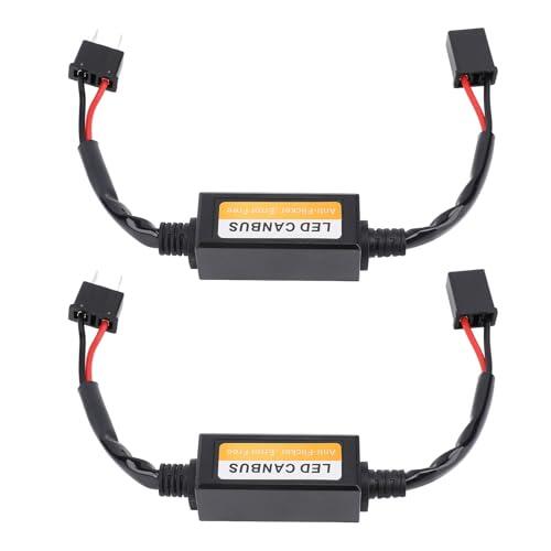 Decodificador de error de advertencia LED H7 antiparpadeo, decodificador Canbus, resistente al agua, Plug and Play con conectores AMP para modelos de faros H7