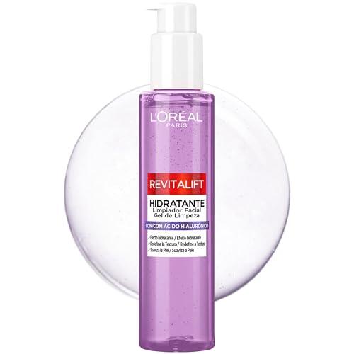 L'Oréal Paris Revitalift Filler Hidratante Limpiador Facial con Ácido Hialurónico y Ácido Salicílico. Suaviza e hidrata la piel. Redefine la textura. Adecuado para usar por la Mañana y Noche, 150 ml