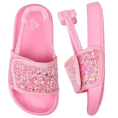 Dream QuanZhou Zapatos de Playa Niña Chanclas para Niñas Verano Zapatos de Ducha Antideslizantes Sandalias de Piscina Suave Hogar Ligero Interior Zapatillas Dibujos Animados Sandalias Bañarse 28 Rosa