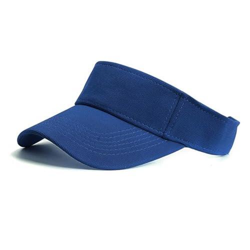 HRXYYCX Gorra Visera Solar para Niños de 4-10 Años para Niños y Niñas Gorra de Playa Deportiva de Verano Visera Solar Ajustable para Golf y Tenis, azul, Talla única