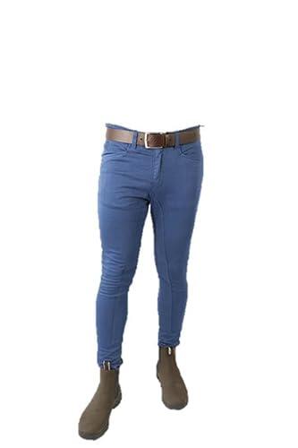 Los Nietos Pantalón breeche Vaquero Talla 42 | Color Azul Marino | Equipamiento para el Caballo | Producto de Guarnicionería para Hípica y Doma