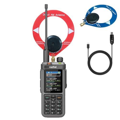 Radtel RT-880 Radio Amateur de 10W de Largo Alcance HF CB Receptor SSB Walkie Talkie Radio Portátil de 2 Vías 1024 Canales con Repetidor Interbanda, Pantalla a Color de 2,4 Pulgadas, con Juego de Ante