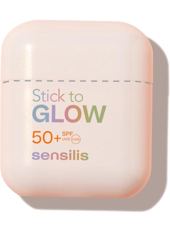 Sensilis - Glow Stick SPF50 Barra Solar Facial, con Efecto Glow, Protege Frente a Rayos UVA y UVB, Previene Manchas y Aporta Luminosidad Inmediata, para Todo Tipo de Pieles - 10 g