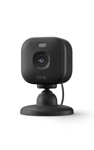 Cámara Mini 2K+ Blink (última generación) | Cámara de seguridad doméstica con enchufe, resolución de vídeo 2K, zoom de 4 aumentos, visión nocturna en color | Compatible con Alexa | 1 cámara - Negro