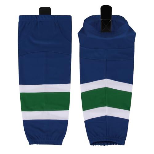 CHKEYS Calcetines de hockey profesionales de hockey sobre hielo, calcetines de entrenamiento para jóvenes y adultos mayores, St05-azul, Medium