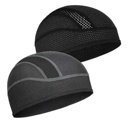 Gorro Bajo Casco Ciclismo Hombre Bandana Gorro de Ciclismo con Calavera Protección UV Sotocasco Bici Verano Gorro para Casco de Bicicleta para Mujeres Hombres Actividades al Aire Libre