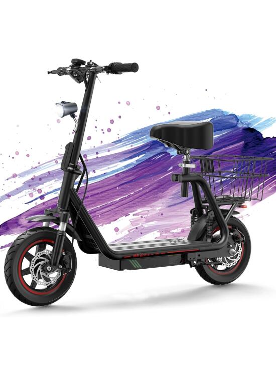 Kukirin Patinete Eléctrico Adultos,Patin Electrico,Scooter Electrico Potente Plegable/Autonomía de 45km/Carga máxima 120kg/Doble Frenos de Disco,M5PROS