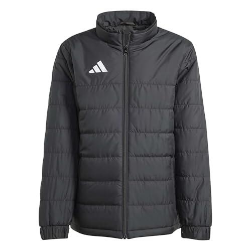 adidas Unisex niños Entrada26 Light Kids Coat, black/white, 13-14 Years