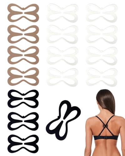 TPZORJX 16 piezas de clips para tiras de sujetador, soporte para tiras de sujetador, clips para sujetador estilo mariposa, clips para tiras de sujetador en la parte posterior
