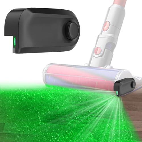 Dpofirs Vacío Bahuun, Luz indicadora de polvo de vacío, universal invisible polvo aspirador de pelo para mascotas, fijación de luz