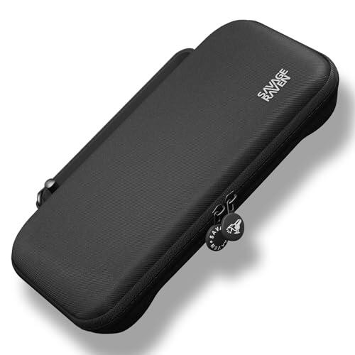 SAVAGE RAVEN by Skull & Co. Every Day Slim Carrying Case for Nintendo Switch 2: Portable Hard Shell Protective Travel Gaming Console Protection Case- Black