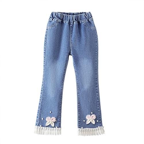 Generisch Pantalones vaqueros unisex para niños, pantalones holgados de cintura baja, cintura baja, pantalones de chándal hip hop, pantalones de baile de 1 a 13 años de edad, Rosa1, 2-3 años