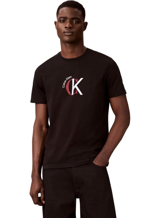 Calvin Klein SS 30s Whsl Ckj 2tone CK Graphic Lv14re829g Camisetas gráficas Hombre (Pack de 1)