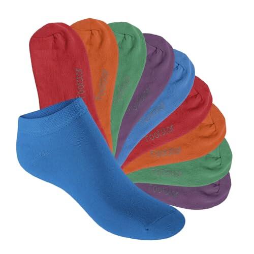 Footstar EVERYDAY! 10 pares de calcetines sneaker para niños para niñas y niños calcetines cortos, 23-26