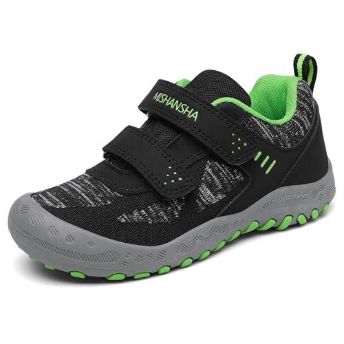 Mishansha Niña Zapatillas de Deporte Cómodas Ligeros Zapatos de Trekking Transpirable Sneakers Zapatillas Casual, Negro 29
