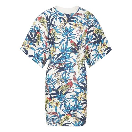 adidas Donna X Farm Rio Dress, Talc/st Fade Gold/Super Green, S