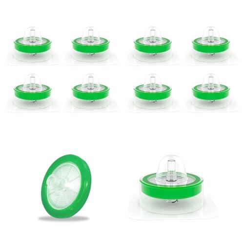 20 filtros de jeringa PES, filtro de jeringa hidrofóbico, 0,22 μm, filtro de jeringa de laboratorio, filtros de jeringa estériles, filtros Syringe, tamaño de poro de 0,22 mm, diámetro de 25 mm (0,22