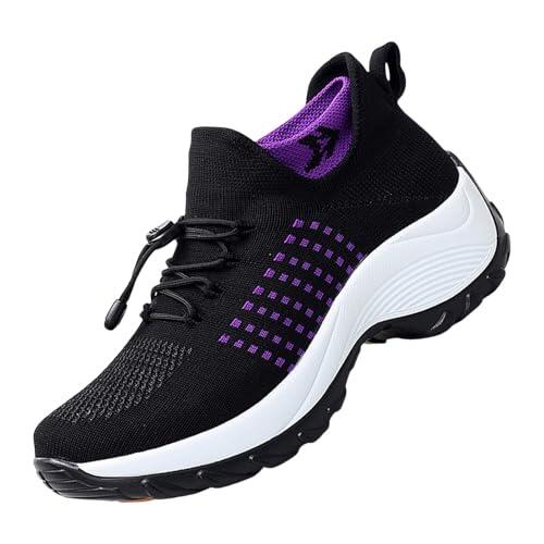 Generisch Zapatos ortopédicos para mujer con soporte de arco, zapatos para caminar, zapatillas deportivas, ligeras, zapatos para caminar, cómodos, transpirables, zapatos deportivos para aliviar el
