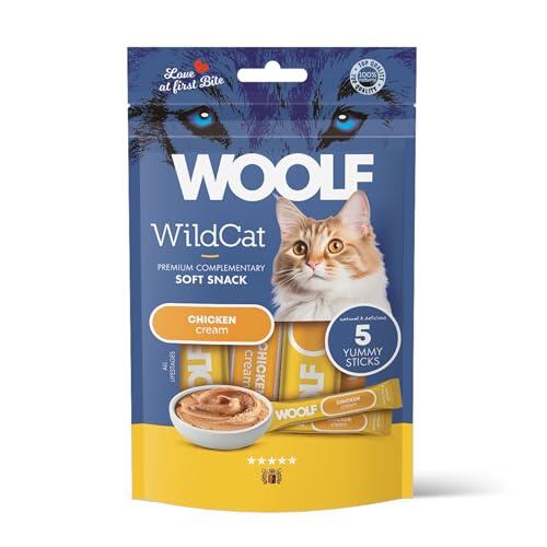Snack Líquido Woolf: Nutrición Cremosa y Pollo Natural para Gatos