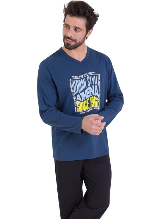 Athena Serigraphie 7o71 Juego de Pijama Hombre