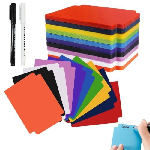 Separadores de Tarjetas, 100 Piezas Separadores de Tarjetas Esmeriladas, 95 x 70 mm Separadores Tarjetas, Tarjeta De Pp Separador, para Usar en Varios Juegos, como Béisbol