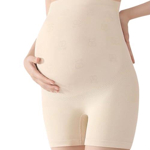 Fllyvly Bragas Embarazada Cintura Alta Pantalon Antirozaduras Mujer Verano, Bragas Embarazadas Algodon, Ropa Interior Premamá de Verano, Confort y Soporte para el Vientre en Crecimiento