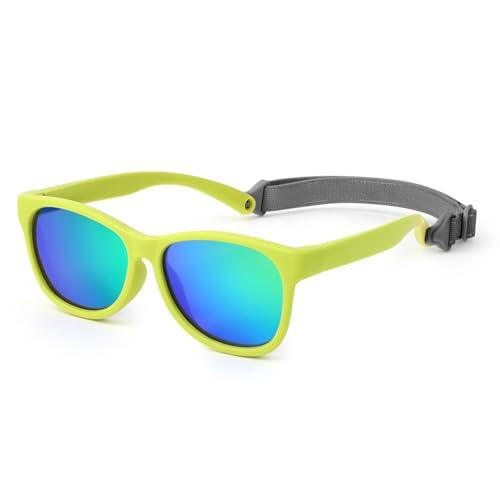 Hifot Gafas de sol para bebés Niño Niña, polarizadas UV400 100% protección Rayos Gafas de sol templos Gafas de Sol Infantiles - De 2años a 7años