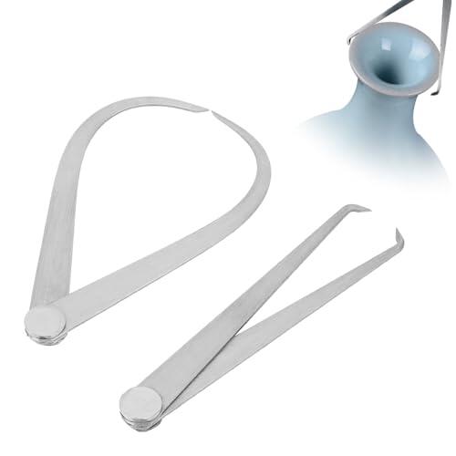 Uadme Calibre Interior Exterior, Calibres de Acero, Calibradores de Articulaciones Juego de Herramientas de Medición, para Medir la Escultura de Arcilla de Cerámica