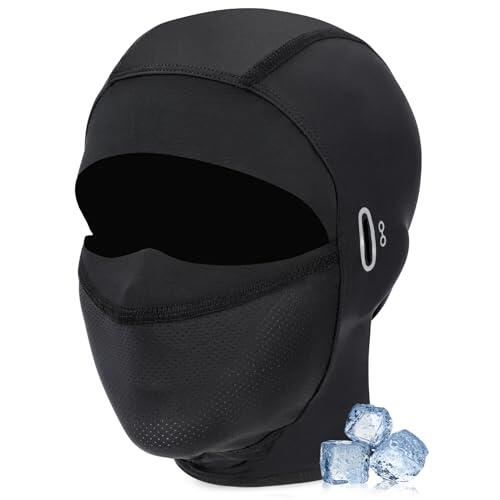Kiiwah Pasamontañas Verano Transpirable Balaclava Moto, Protección Solar Sotocasco Moto Fino Pasamontañas Hombre Mujer para Motocicleta Ciclismo