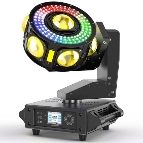 Ilumina tus eventos: Análisis completo del cabezal móvil LED de 200W RGBW y rotación infinita