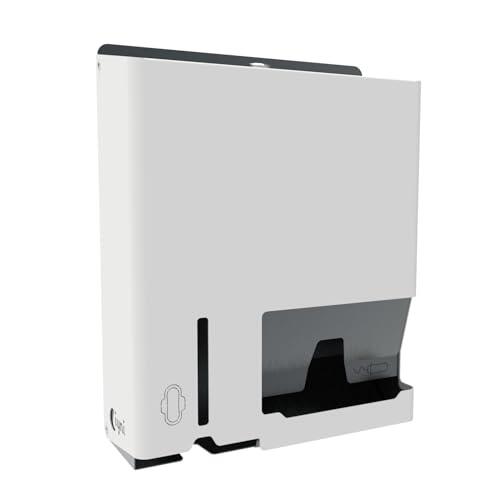Dispensador de Protectores Higiénicos de Pared - 2 Columnas - Para Toallas Higiénicas y Sellos - Acero Inoxidable - Para Escuelas, Lugares Públicos - Iyni (1, Blanco Antracita)