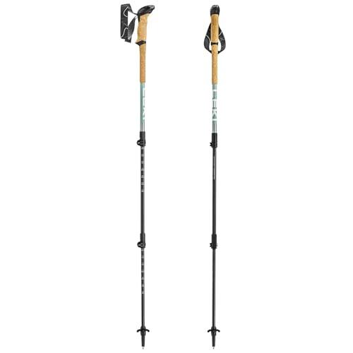 LEKI Makalu Lite Bastones de Senderismo para Mujer y Hombre | Bastones de Trekking Ligeros y Ajustables de Aluminio (90-135 cm) con Disco de Trekking