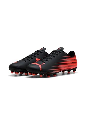 Puma Attacanto II FG/AgSoccer - Tenis para Hombre, Puma Negro y Rojo Brillante, 42 EU