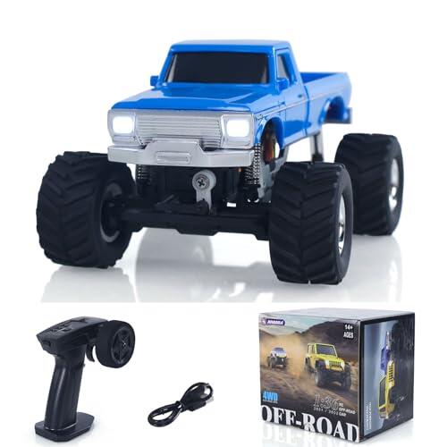 wheelfun JABAILE 3602 1/36 4WD 2.4G Vehículos todoterreno controlados por radio Mini Crawler Car Lipo luces de batería RTR RC Toys Modelo Regalo Hobby Modelo