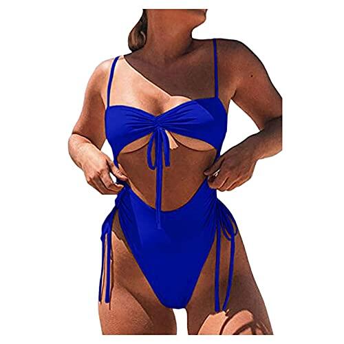 Generisch Popular traje de baño de las mujeres traje de baño acolchado traje de baño para el estilo comodidad en el agua, azul, S