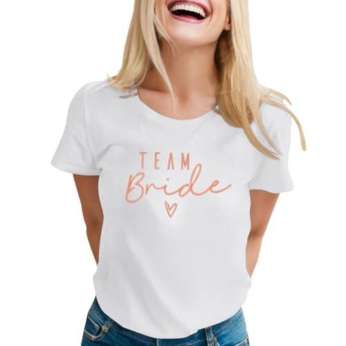 Camiseta de manga corta para mujer, de algodón, de manga corta, cuello redondo, holgada, color blanco, manga corta, Blanco, S