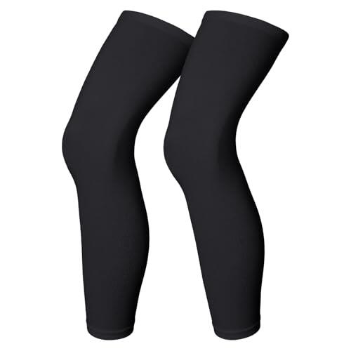 YUEXNKO Mangas de Pierna de Ciclismo Deportivo,Ciclismo Manga Pierna,Perneras de Ciclismo,Calcetines de Compresión Piernas UPF 50 + a Antideslizante para Bicicleta Running Deportes Unisex Adulto