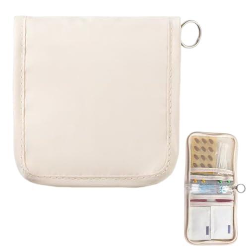 Organizador de Pastillas,Estuche de Almacenamiento para Pastillas con Cremallera | Contenedor Portátil para Medicamentos - para Maletas, Mochilas, Cajones, Bolsillos y Carteras