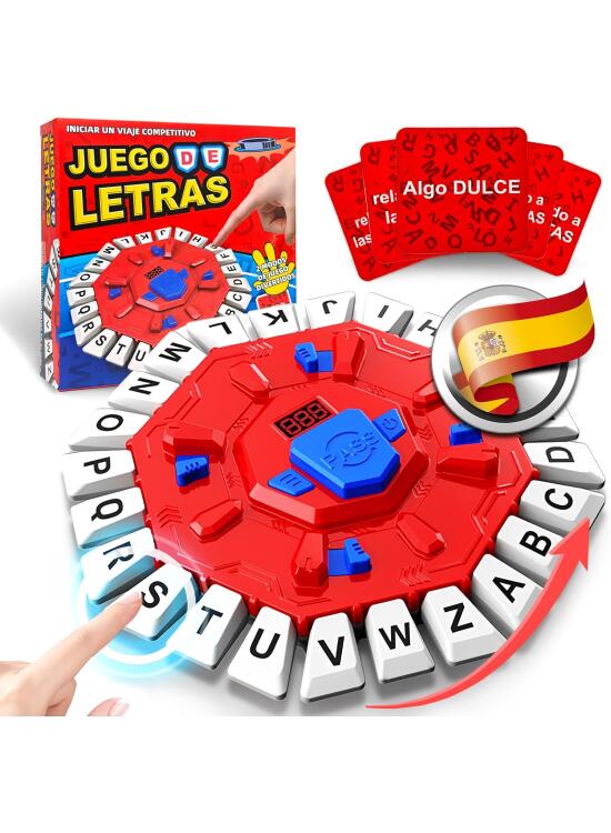RoserRose Juego de Mesa en Español, Juego de Palabras, 2 Modos de Juego, 35 Tarjetas (140 Categorías), Portátil y Educativo, Ideal para Familias y Fiestas (A)
