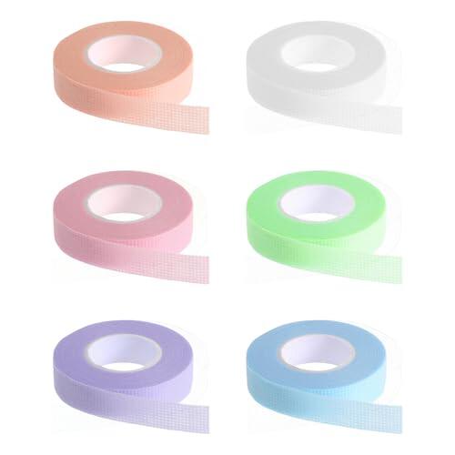 Classicseali 8 rollos de cinta de pestañas para extensión de pestañas, cinta de pestañas autoadhesiva, maquillaje transpirable, accesorios de extensión de pestañas, cintas de microporos, cintas